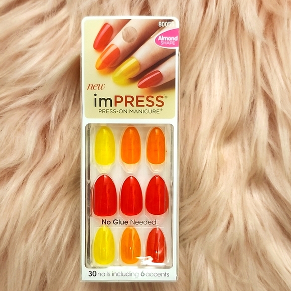 Brand New KISS IMPRESS False Nails-M - Picture 1 of 3
